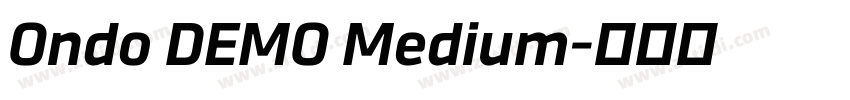 Ondo DEMO Medium字体转换